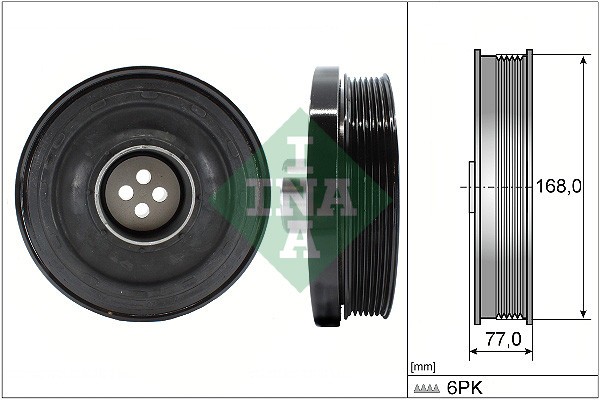 INA 544 0130 10 Fulie curea, arbore cotit
