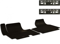 Set Covorase Auto Cauciuc Umbrella Pentru Renault Trafic (2007-2014) Opel Vivaro (2001-2014)- 2Pcs + Suport Numar Inmatriculare Mega Drive Simplu Set