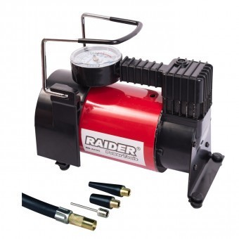 Compresor de aer pentru auto Raider RD-AC05 , presiune max 9.6 Bar, alimentare 12V foto