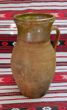 Ulcea de 2 litri de lut ars (5), ceramica traditionala romaneasca vechime 80 ani