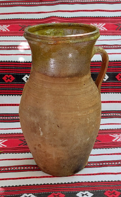 Ulcea de 2 litri de lut ars (2), ceramica traditionala romaneasca ...