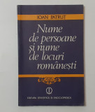 Ioan Patrut - Nume De Persoane Si Nume De Locuri Romanesti