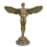 Rasaritul zilei-statueta din bronz pe un soclu din marmura BX-52, Nuduri