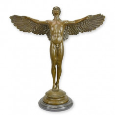 Rasaritul zilei-statueta din bronz pe un soclu din marmura BX-52
