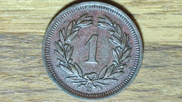 Elvetia - moneda de colectie istorica - 1 rappen 1932 B -rara- absolut superba!