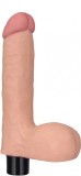 Vibrator Realist Real Softee, 10 Moduri Vibratii, TPE, Natural, 20.5 cm, Lovetoy