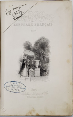 PARIS LONDRES KEEPSAKE FRANCAIS 1837 NOUVELLES INEDITES - PARIS, 1837 foto