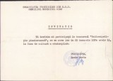 HST A76 Invitație pionieri Cluj 1970 concurs Radioexpediția pionierească