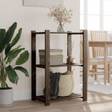 VidaXL Suport depozitare 3 niveluri, negru, 60x38x90cm, lemn masiv pin 373409