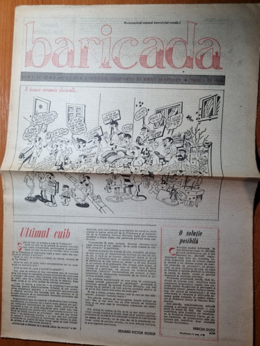 baricada 5 aprilie 1990