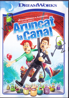 DVD animatie: Aruncat la canal ( Dream Works ; stare f.buna; subtitrare romana ) foto