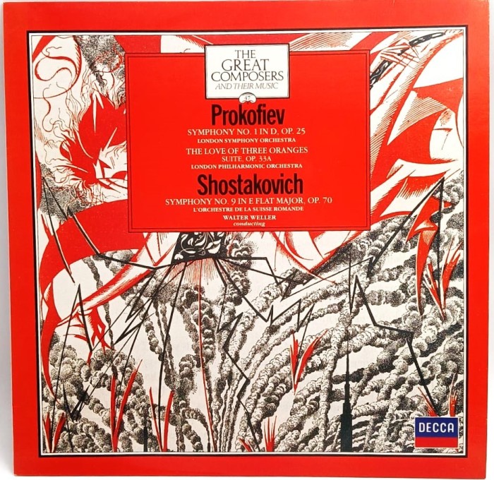 Prokofiev / Shostakovich &lrm;&ndash; Symphony No. 1 In D, Op. 25 / The Love Of Three Oranges Suite, Op.33A / Symphony No. 9 In E Flat Major, Op. 70 vinil LP