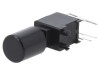 Comutator Apasare E-SWITCH PB400EEQR1BLK, 2 Butoane, 3A 30VDC, Montare PCB, Negru