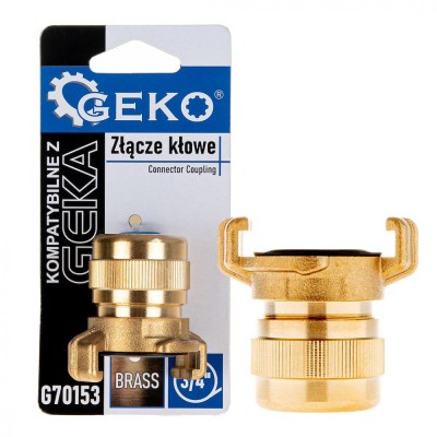 Cuplaj din alama cu gheara pentru furtun, prindere 3 / 4&amp;quot;, Geko G70153 foto