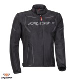 Geaca (jacheta) barbati pentru scuter - motocicleta Racing/Roadster Ixon mid-season model Striker MS culoare: negru Negru XL