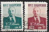 B0163 - Albania 1960 - Lenin 2v.stampilate,serie completa, Stampilat