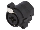 Soclu Jack 6,3mm XLR Mamă Combo THT 3A, Neutrik