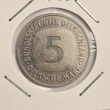 Germania 5 Marci 1989 F marci RFG km # 140.1 moneda nichel