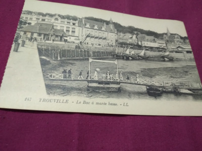 CARTE POSTALA --TROUVILLE FRANTA INTERBELICA NECIRCULATA foto