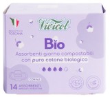 Absorbante de zi din bumbac compostabil ecologic 4 picaturi 14buc Vivicot