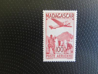 MADAGASCAR 100F POSTA AERIANA SERIE MNH=51 foto