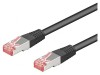 Patch cord S/FTP Cat6 LSZH 15m Negru, Goobay
