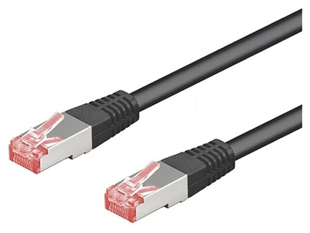 Patch cord S/FTP Cat6 20m Negru LSZH