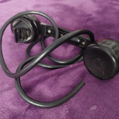 receptor telefon vechi Ebonita-complet anii 40 armata militara,de colectie