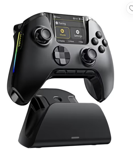 Controller Wireless cu Hall Effect, Display Interactiv și RGB &ndash; PC / Switch / Android / iPhone &ndash; NOU