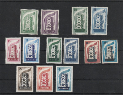 Europa CEPT 1956-Serie complecta (inclusiv Luxemburg), foto