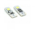 Set 2 Becuri LED Auto T10 W5W CANBUS, 3W, 12V, Alb Xenon, Pozitie, Interior, Portbagaj