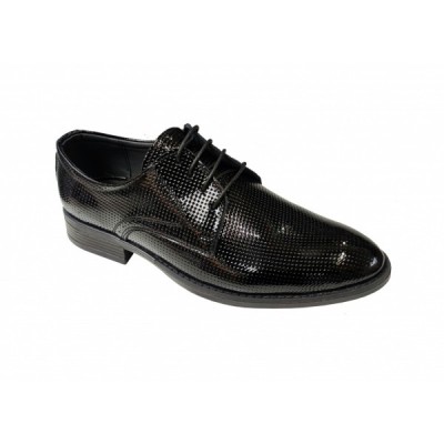 Marimea 44 Pantofi barbati eleganti, din piele naturala, Negru Lac LPB101LACG foto