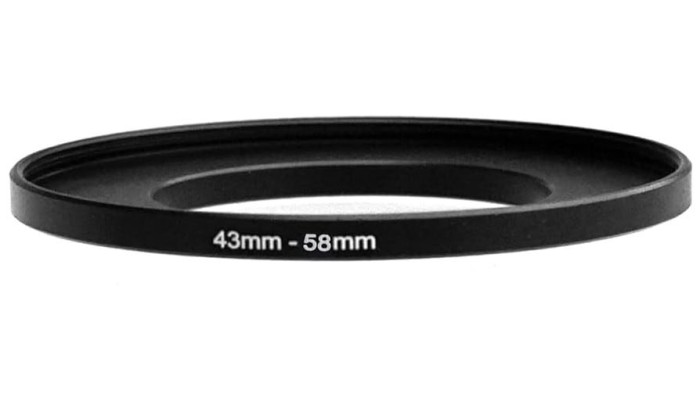 Inel reductie step-up 43-58mm