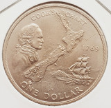 1408 Noua Zeelanda 1 Dollar 1969 Elizabeth II (Cook&#039;s Voyage) km 40, Australia si Oceania