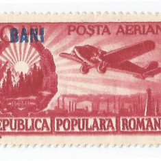 România, LP 319/1952, Aviaţie - valori mari (supratipar), eroare, MNH