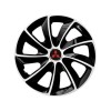 Set 4 Capace Roti potrivite jantelor de 14 inch, pentru Mitsubishi, model Stig Extra Black &amp; White, Autohelix MSA