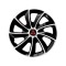 Set 4 Capace Roti potrivite jantelor de 14 inch, pentru Mitsubishi, model Stig Extra Black &amp; White