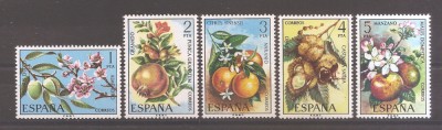Spania 1975 - Flori si Fructe, MNH foto