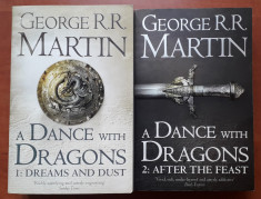 A DANCE WITH DRAGONS 1+2(engleza), GEORGE R.R. MARTIN, paperback edition 2011/12 foto