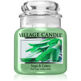 Village Candle Sage &amp; Celery lum&acirc;nare parfumată 389 g