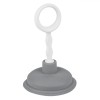 Mini Pompa Desfundat Tevi, Plastic, Gri, 10.6x17cm - Chiuveta, Cada, Baie