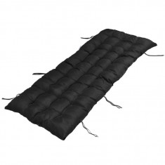 Perna scaun balansoar sau sezlong neagra 170x55x3cm foto