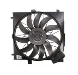 GMV radiator electroventilator Mercedes Clasa G (W463) 1989-2018, motor 2, 7 CDI; 3, 0 CDI; 4, 0 CDI diesel; 850 W; 530 mm; 4 pini; cu modul de contr