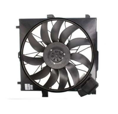 GMV radiator electroventilator Mercedes Clasa G (W463) 1989-2018, motor 2, 7 CDI; 3, 0 CDI; 4, 0 CDI diesel; 850 W; 530 mm; 4 pini; cu modul de contr foto