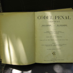 CODUL PENAL ADNOTAT - PAUL I. PASTION