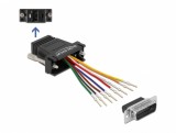 Adaptor D-Sub 15 pini la RJ45 T-M Negru, Delock 66647