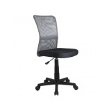 Scaun birou copii HM Dingo, Ergonomic, Cadru Polipropilena, Mesh, Inaltime ajustabila, 80 kg, 98x41x56 cm, Gri