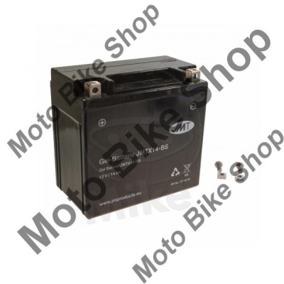 MBS Baterie moto GEL 12V14Ah YTX14-BS JMT, Cod Produs: 7073950MA foto