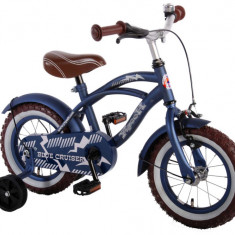 Bicicleta pentru baieti Volare Blue Cruiser, 12 inch, culoare albastru mat, fran PB Cod:51201