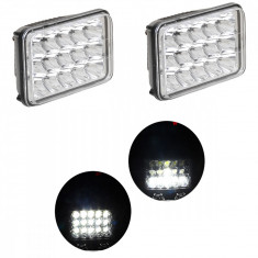 Set 2 Proiectoare Auto, 180W/set, 10/30V, 15LED, alb rece